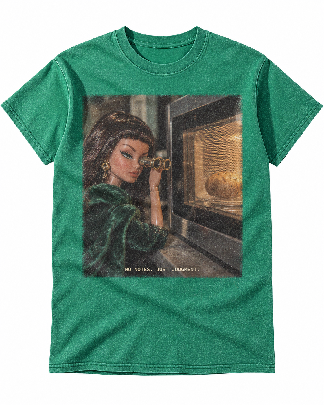 Green Washed Doll No Notes Just Judgment Graphic Tee
